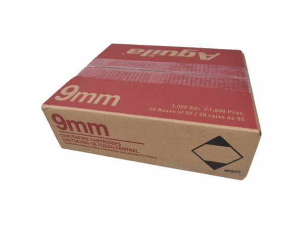 (1000rd Case) Aguila 9mm 115gr FMJ - Image 2