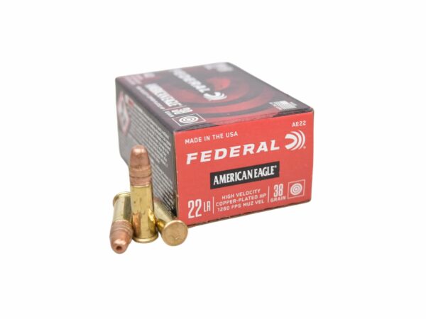 Federal American Eagle (40rd box) .22LR 38g Copper-Plated Hollow Point