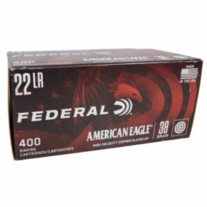 Federal American Eagle (400rd brick) .22LR 38g Copper-Plated Hollow Point