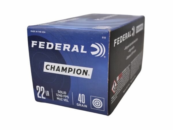 Federal Champion (500rd brick) .22LR 40g Lead Round Nose - Image 2