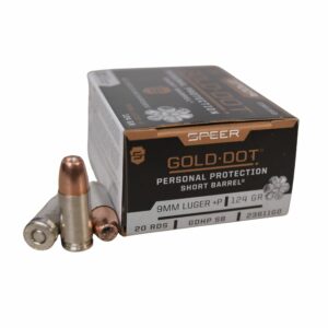 CCI Speer Gold Dot 9mm +P 124g GDHP-SB