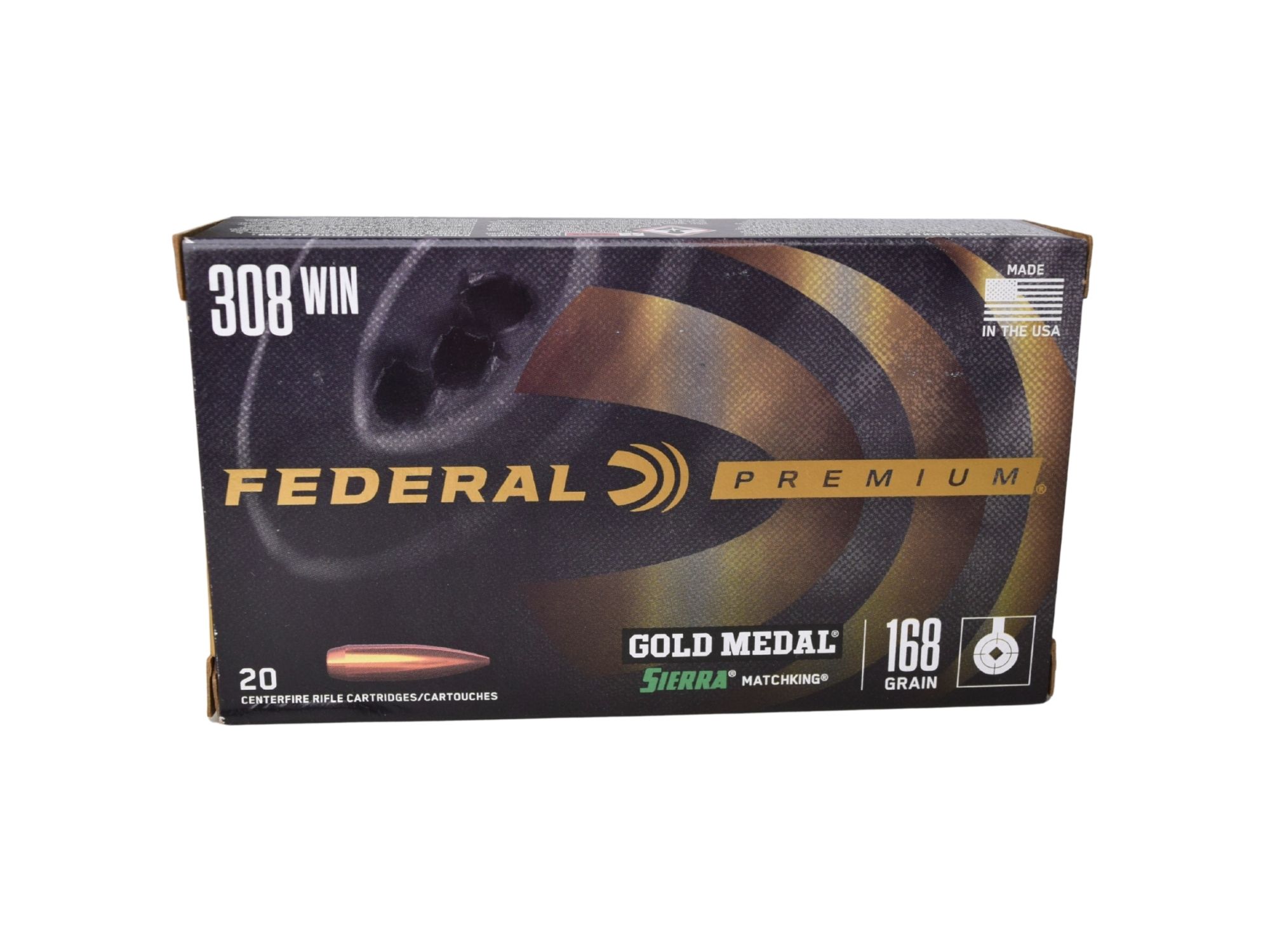 Federal Premium (GM308M) .308 Win 168 Gr SMK - Image 2