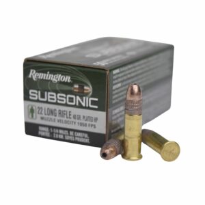 Remington Subsonic 22LR 40Gr Copper-Plated HP
