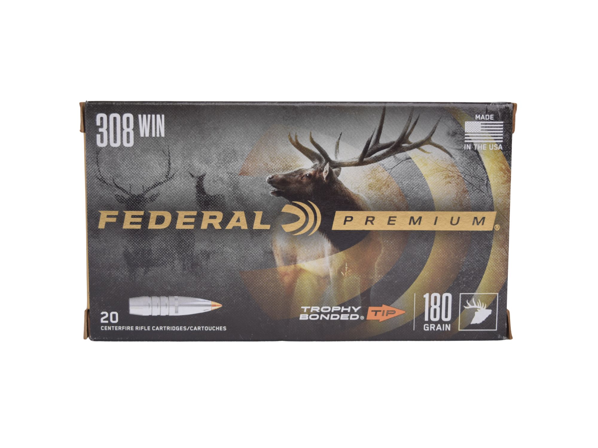 Federal Premium .308 Win 180Gr Trophy Bonded - Image 2
