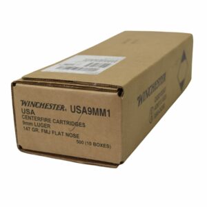 (500rd Case) Winchester 9mm 147Gr FMJ
