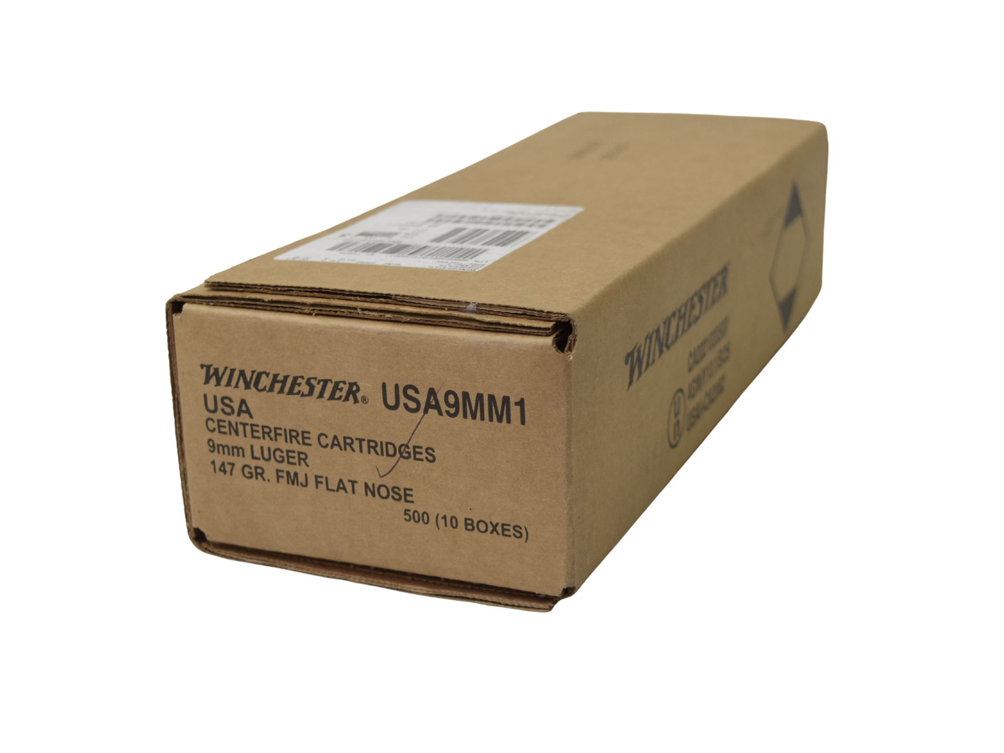 (500rd Case) Winchester 9mm 147Gr FMJ