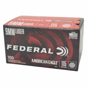 Federal American Eagle 9mm 115Gr FMJ - 100rd Box